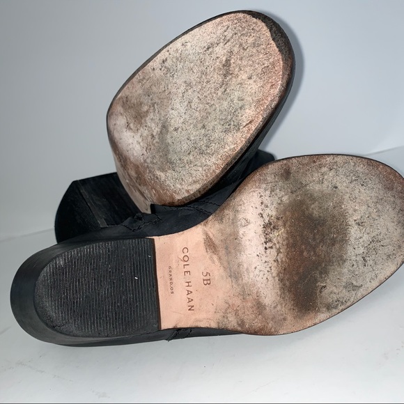 Cole Haan Grand OS “Cheney” Black Leather Boot 5B - Picture 7 of 8